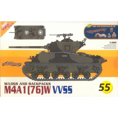 Dragon Model Kit tank 9155 M4A1 76 W VVSS 1:35 – Zbozi.Blesk.cz