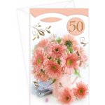 ARGUS Přání k 50.narozeninám květinové 15-6570c50 – Hledejceny.cz