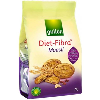 Gullón Diet fibra Muesli Cookies 75 g – Zbozi.Blesk.cz