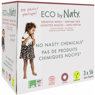 Naty Nature Babycare dětské vlhčené ubrousky 3 x 56 ks – Zboží Mobilmania
