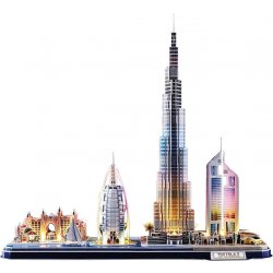 CubicFun 3D puzzle LED Dubaj 182 ks