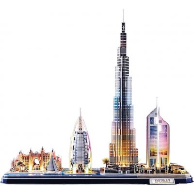 CubicFun 3D puzzle LED Dubaj 182 ks