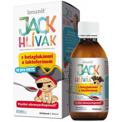 Imunit Jack Hlívák Sirup s betaglukany a laktoferinem 300 ml – Hledejceny.cz