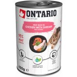 Ontario Cat Kitten Chicken Pieces a Shrimp 6 x 400 g – Hledejceny.cz