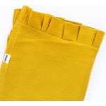 Tulimese Baldachýn mušelínový hořčicový SAMOSTATNÝ S ROVNÝM OKRAJEM – Zboží Dáma