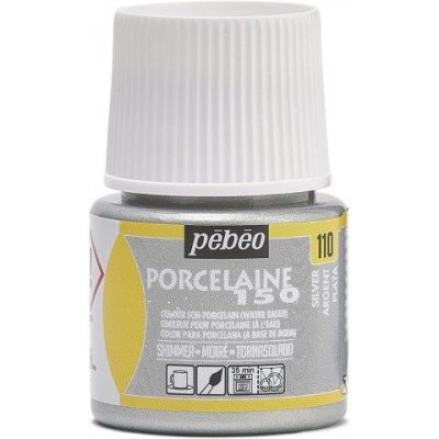Pébéo Barva na porcelán Porcelaine 150 45 ml 110 Shimmer Silver – Sleviste.cz