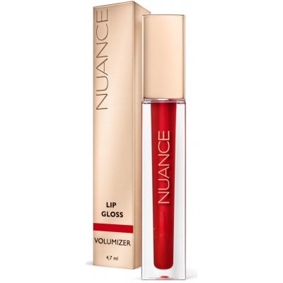 Nuance Lip Gloss Volumizer 04 Confident Red lesk na rty 4,7 ml