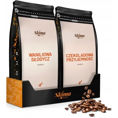 SkimaCoffee Arabica SKIMACOFFEE sada čokoládová potěšení zrnková 2 x 1 kg – Hledejceny.cz