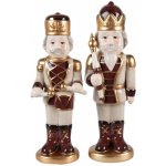 Clayre & Eef Béžová keramická dekorace Louskáček ChrisMs - 8*8*25 cm - Clayre & Eef – Hledejceny.cz