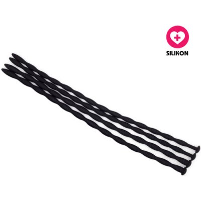 VšeNaSex.cz Sada 4 dilatátorů Silicone Beaded Pin S – Zboží Dáma
