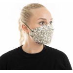 Balerina Czech Zdravotnický nanorespirátor FFP2 PFHM931 FISH TYPE Grey flowers – Zboží Mobilmania