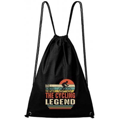 Dobrý triko bavlněný batoh Cycling legend Černá – Hledejceny.cz