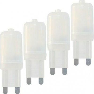 Voltolux Sada LED světelných zdrojů, 2 W, 220 lm, teplá bílá, G9, 4 ks 90000 – Zboží Živě