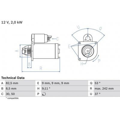 Startér BOSCH 0 986 018 450 – Zbozi.Blesk.cz