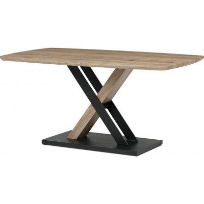 Vikio AJS146D Stůl jídelní 160 x 90 dub san remo kovové nohy – Zbozi.Blesk.cz