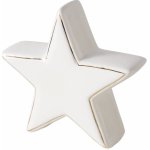 Boltze Home Dekorační figurka hvězdy z přirozeného kamene VILLE, 13 cm bílá – Zboží Mobilmania