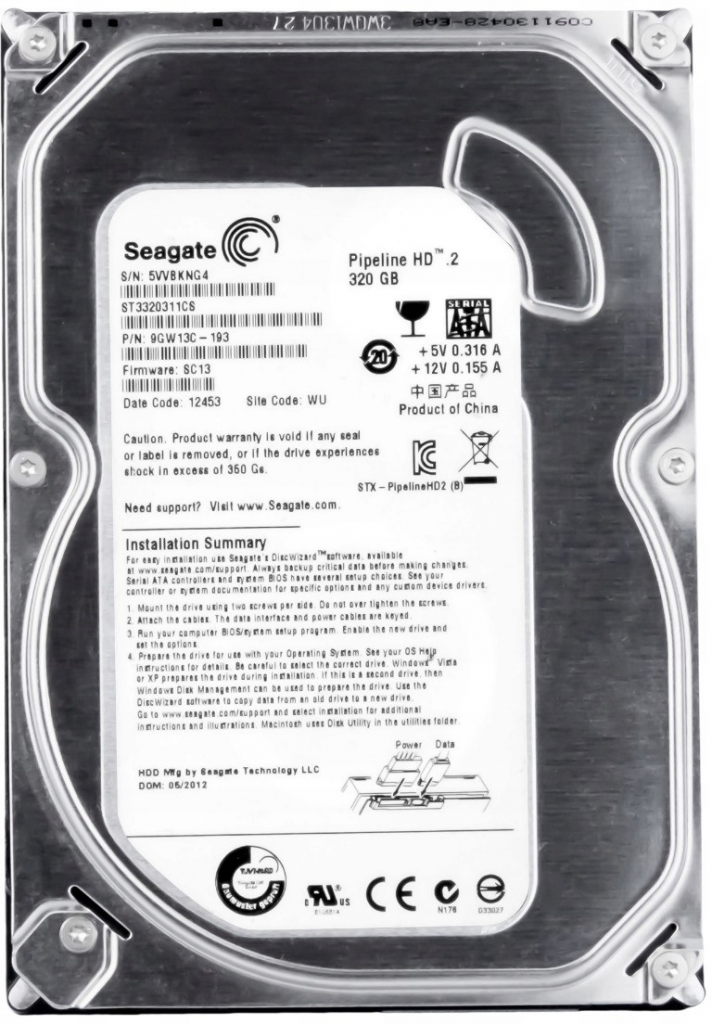 Seagate 320GB, 3,5\