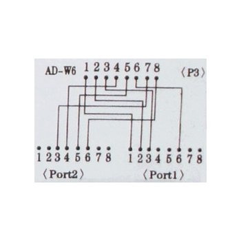 DATACOM "Y" adaptér STP CAT5E PC / PC+TEL