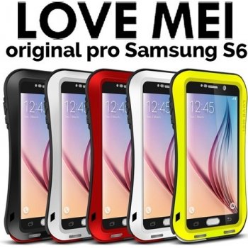 Pouzdro LOVE MEI Powerful Samsung Galaxy S6 bila