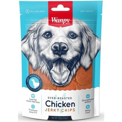 Wanpy Dog Chicken Jerky Chips 100 g – Hledejceny.cz