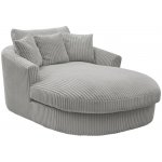 Bobochic Paris lenoška Belem manšestrová světle šedá 198 cm – Sleviste.cz