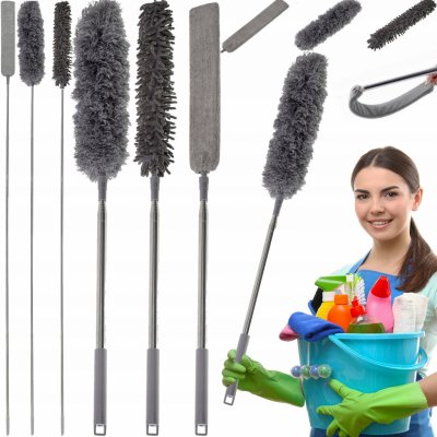 Bajkowy Kuferek prachovka teleskopická mikrovlákno šedá 6 nástavců – Hledejceny.cz