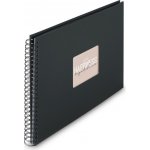 Hama album klasické spirálové FINE ART 36x32 cm, 50 stran, nová černá, černé listy – Sleviste.cz
