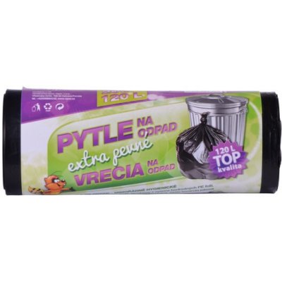 Vipor Pytle Top 120l 14µm 20ks černé extra pevné – Zboží Mobilmania