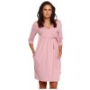 Těhotenské a kojící pyžamo a košilka Dn nightwear SBL.4243 dámský župan Papaya