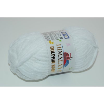 Himalaya Příze Dolphin baby 80301 bílá – Zboží Dáma