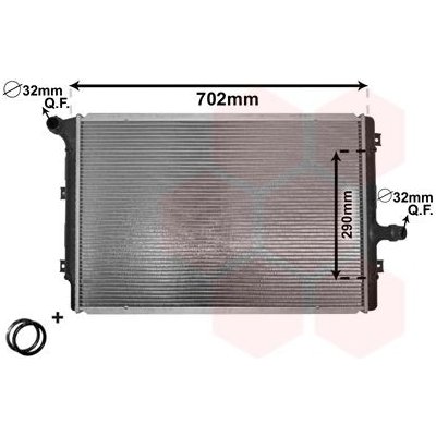 Chladič, chlazení motoru VAN WEZEL 58002208 – Zbozi.Blesk.cz