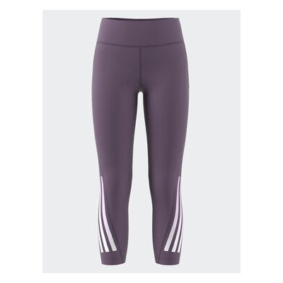 adidas Training AEROREADY 3-Stripes High-Rise 7/8 Optime Pocket Leggings IJ7122 Fialová – Hledejceny.cz