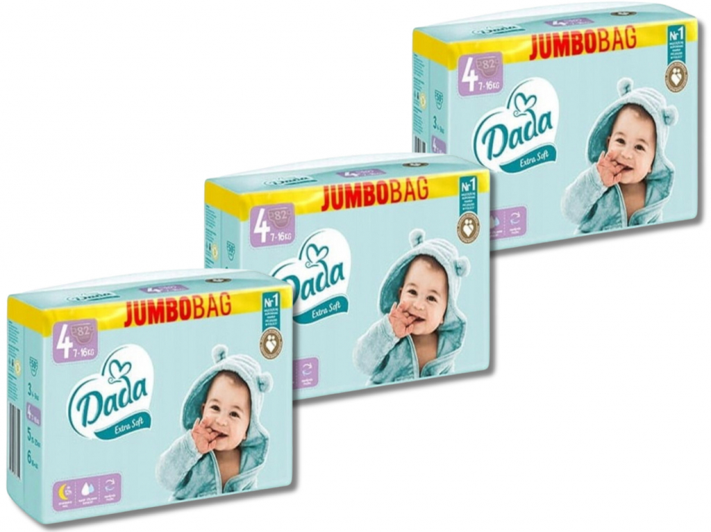 Dada JUMBOBAG Extra Soft 4 Maxi 7-16 kg 246 ks