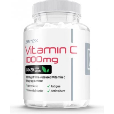 Vitamín C 1000 mg s postupným uvolňováním 80 + 20 tablet – Hledejceny.cz