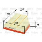 Vzduchový filtr VALEO 585281 – Hledejceny.cz