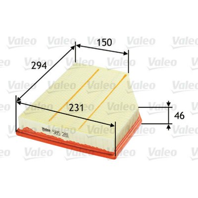 Vzduchový filtr VALEO 585281 – Hledejceny.cz
