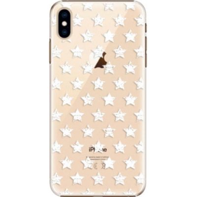 iSaprio Stars Pattern Apple iPhone Xs Max bílé – Zboží Mobilmania