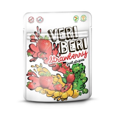 Veri Beri Ovocné stripsy jahoda 50 g – Zboží Dáma