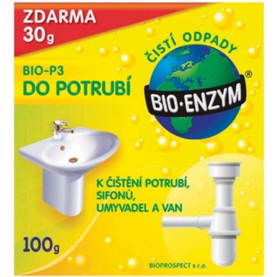 Bio-enzym Bio P3 do potrubí 100 g – Hledejceny.cz