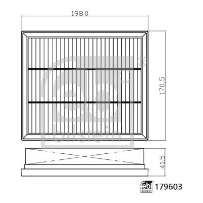 Vzduchový filtr FEBI BILSTEIN 179603 – Hledejceny.cz