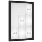 PROCITY Venkovní vitrína Classique, 9 x A4, plexi, černá | Zboží Auto