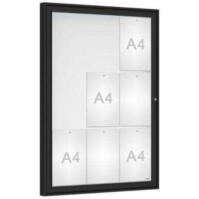 PROCITY Venkovní vitrína Classique, 9 x A4, plexi, černá | Zboží Auto