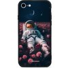 Pouzdro a kryt na mobilní telefon Apple Pouzdro Mobiwear Glossy Apple iPhone 8 - G002G Astronaut v růžích