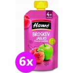 Hamé kapsička Broskev Jablko ovocná svačinka 100 g – Zboží Mobilmania