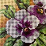 Předloha vyšívací Maceška 15x15cm – Zboží Mobilmania