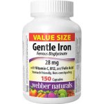 Webber Naturals Gentle Iron 28 mg 150 kapslí – Hledejceny.cz