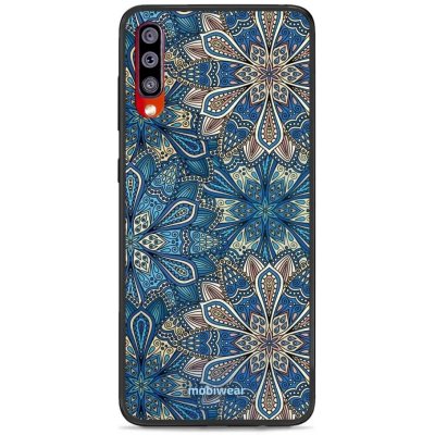 Pouzdro Mobiwear Glossy Samsung Galaxy A70 - G038G - Modré mandala květy – Zbozi.Blesk.cz