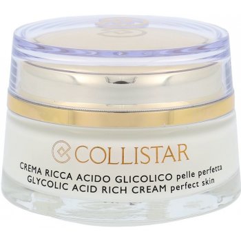 Collistar Attivi Puri Glycolic Acid Rich Cream pleťový krém s kyselinou glykolovou 50 ml