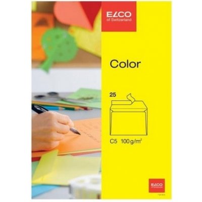 Obálka ELCO C5 žlutá samolepící s krycí páskou a vnitřním potiskem 162x229mm 25ks – Zboží Živě