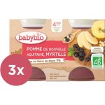 Babybio Jablko borůvky 2 x 130 g – Zboží Dáma
